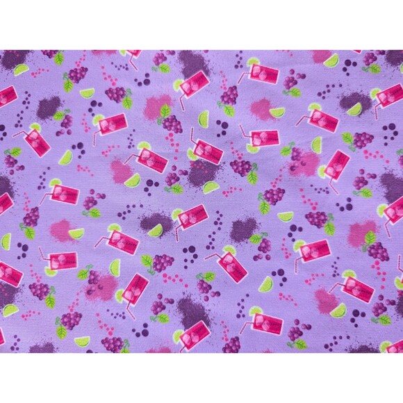 Vitamin G Performance Golf Polo Transfusion All Over Print Purple M Activewear - Picture 5 of 7